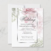 予算が美しいピンク素朴のバラ (正面)