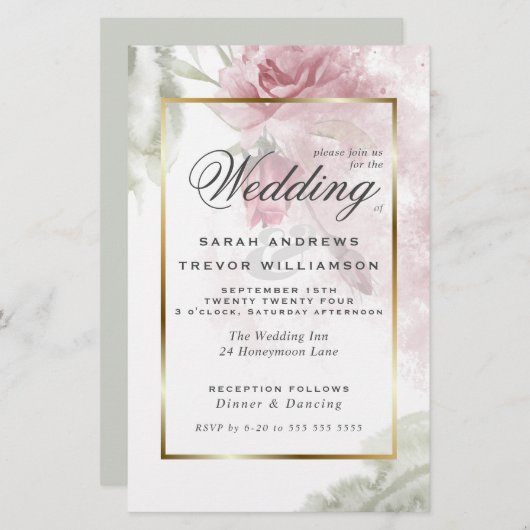 予算が美しいピンク素朴のバラ (正面/裏面)