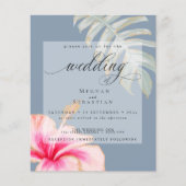 予算が美しいピンク結婚のハイビスカス (正面)