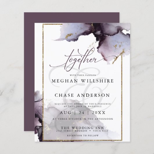 予算が美しい抽象芸術アメジスト紫 (正面/裏面)