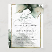 予算が美しい抽象芸術セージ緑 (正面)