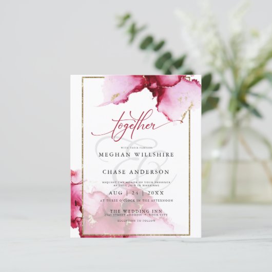 予算が美しい抽象芸術鮮やかなクリムゾンピンク (スタンド正面)