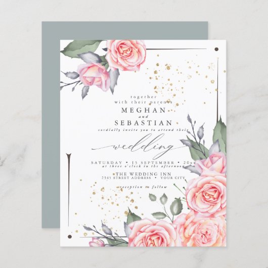 予算が美しい素朴コテージバラ (正面/裏面)