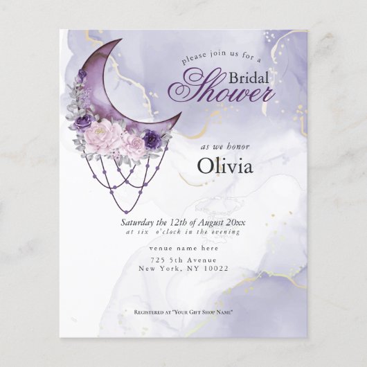 予算が美しい素朴三日月紫 (正面)