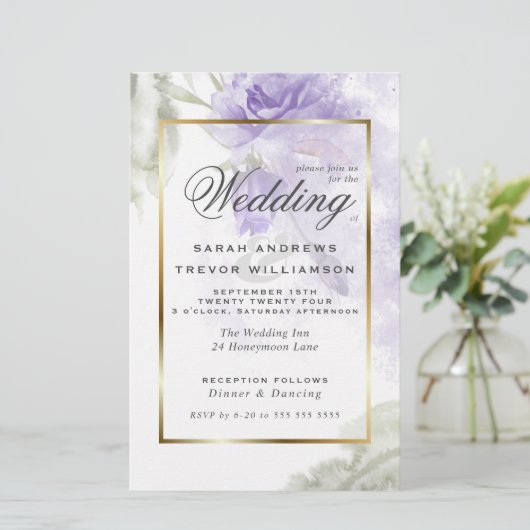 予算が美しい紫素朴のバラ (スタンド正面)