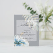 予算が美しい結婚ほこりっぽいブルーハイビスカス (スタンド正面)