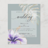 予算が美しい結婚スミレ色のハイビスカス (正面)