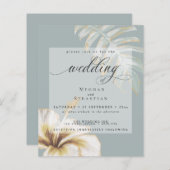 予算が美しい結婚金ゴールドイエローハイビスカス (正面/裏面)