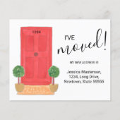 予算が赤ドアのアナウンスメントカードを移動した (正面)