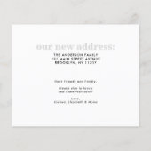 予算こんにちは新しいホームアドレスフォトムービングカード (裏面)