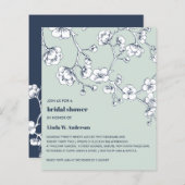 予算さくらんぼブロッサムネイビーセージ緑 (正面/裏面)