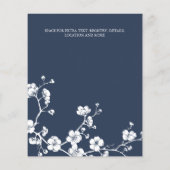 予算さくらんぼブロッサムネイビー赤面ブライダルシャワー (裏面)