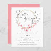 予算さくらんぼブロッサムヘンナイト招待状 (正面/裏面)