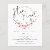 予算さくらんぼブロッサムヘンナイト招待状 (正面)