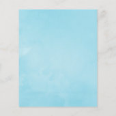 予算さくらんぼ花結婚式招待状 チラシ (裏面)