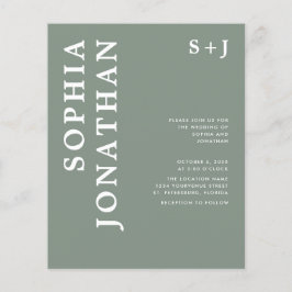 予算すべてを1つのはっきりしたタイポグラフィ結婚式の招待