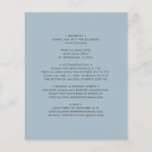 予算すべてを1つのはっきりしたタイポグラフィ結婚式の招待 (裏面)