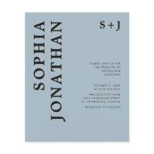 予算すべてを1つのはっきりしたタイポグラフィ結婚式の招待