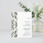 予算すべてを1つのケルト結び目模様モチーフウェディング招待 (スタンド正面)