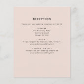 予算すべてを1つのピンクのフローラユーカリ結婚ス (裏面)