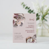 予算すべてを1つの抽象芸術フローラ結婚式の招待 (スタンド正面)