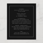 予算すべてを1つの銀色ユーカリ結婚プライアーで チラシ (裏面)