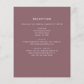 予算すべてを1つのBurgundy Bohoフローラ結婚の (裏面)