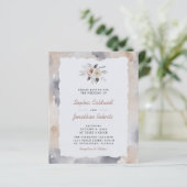 予算すべてを1ダスティピンクのバラの結婚式の招待 (スタンド正面)