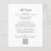 予算すべて1つのBohoピンクのローズウェディング招待 (裏面)