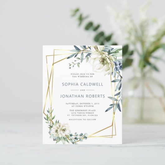 予算すべて1ユーカリフローラ結婚式の招待 (スタンド正面)