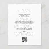 予算すべて1ユーカリフローラ結婚式の招待 (裏面)