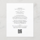 予算すべて1ユーカリフローラ結婚式の招待 (裏面)