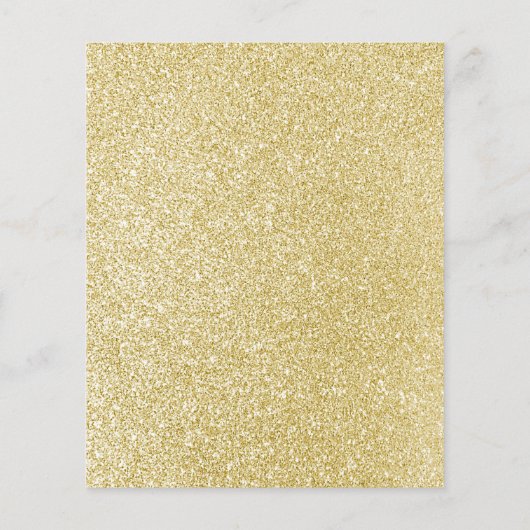 予算それがクリスマスのレッツパーティー金ゴールドグリッター チラシ (裏面)