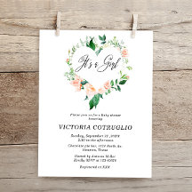 予算それが女の子ピーチ赤ちゃんシャワー