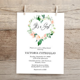 予算それが女の子ピーチ赤ちゃんシャワー