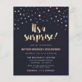 予算それが驚きのゴールドフォイル紙吹雪誕生日 (正面)