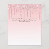 予算それは女の子のキラキラ輝くユニコーン赤ちゃんシャワーだ チラシ (裏面)