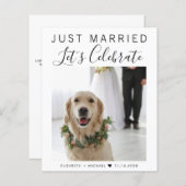 予算たった今結婚しましたフォトウェディングレセプション (正面/裏面)