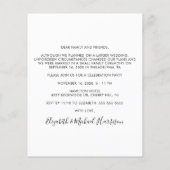 予算たった今結婚しましたフォトウェディングレセプション (裏面)