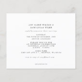 予算たった今結婚しました結婚写真の発表 (裏面)