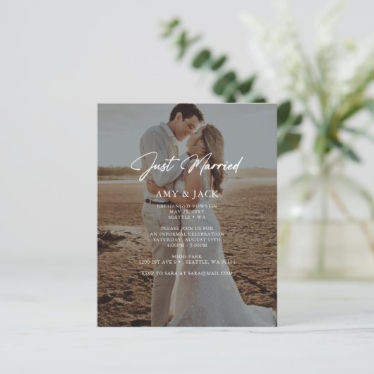 予算たった今結婚しました結婚写真の発表 (スタンド正面)