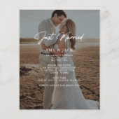 予算たった今結婚しました結婚写真の発表 (正面)