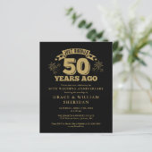 予算たった今結婚しました50周年記念招待状 (スタンド正面)