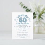 予算たった今結婚しました60周年記念写真招待状 (スタンド正面)