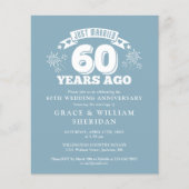 予算たった今結婚しました60周年記念招待状 (正面)