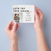 予算でこれを再試行して日付を変更する チラシ (手)