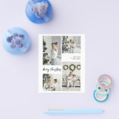 予算でクリスマスの家族写真カードフライヤー チラシ (シングル)