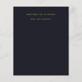 予算で作成されたフライヤー紙のスターリーナイトウェディング チラシ (裏面)