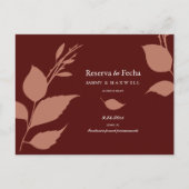 予算で日をマルーンにスペインの保存 案内ポストカード (正面)