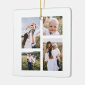 予算で最も素晴らしい時間のクリスマスフォト数々のー セラミックオーナメント (左)